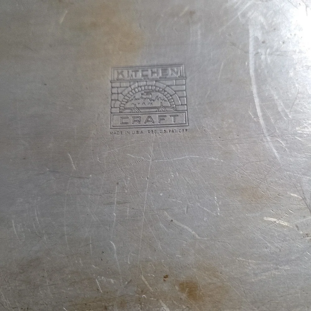VTG Kitchen Craft Roaster Roasting Pan And Lid 2 Piece Aluminum 16x9.5 USA